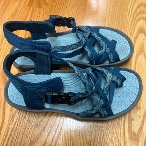 BareTraps Blue Strappy Sandals